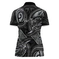Personalised Polynesia Zodiac Cancer Women Polo Shirt Galaxy Polynesian Pattern Chest Tattoo Style LT14 - Polynesian Pride