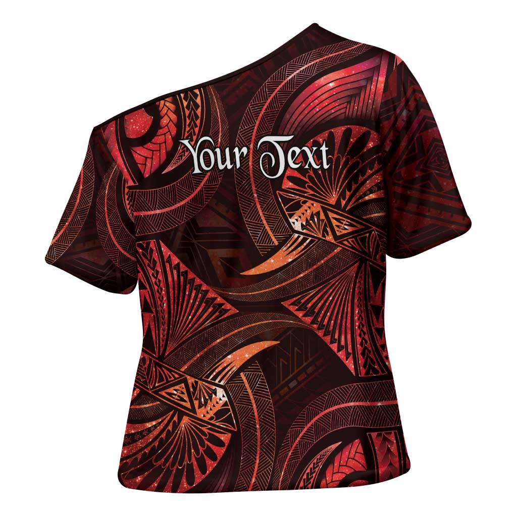 Personalised Polynesia Zodiac Scorpio Cross Shoulder Shirt Galaxy Polynesian Pattern Chest Tattoo Style LT14 - Polynesian Pride