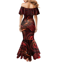Personalised Polynesia Zodiac Scorpio Family Matching Mermaid Dress and Hawaiian Shirt Galaxy Polynesian Pattern Chest Tattoo Style LT14 - Polynesian Pride