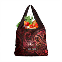 Personalised Polynesia Zodiac Scorpio Grocery Bag Galaxy Polynesian Pattern Chest Tattoo Style