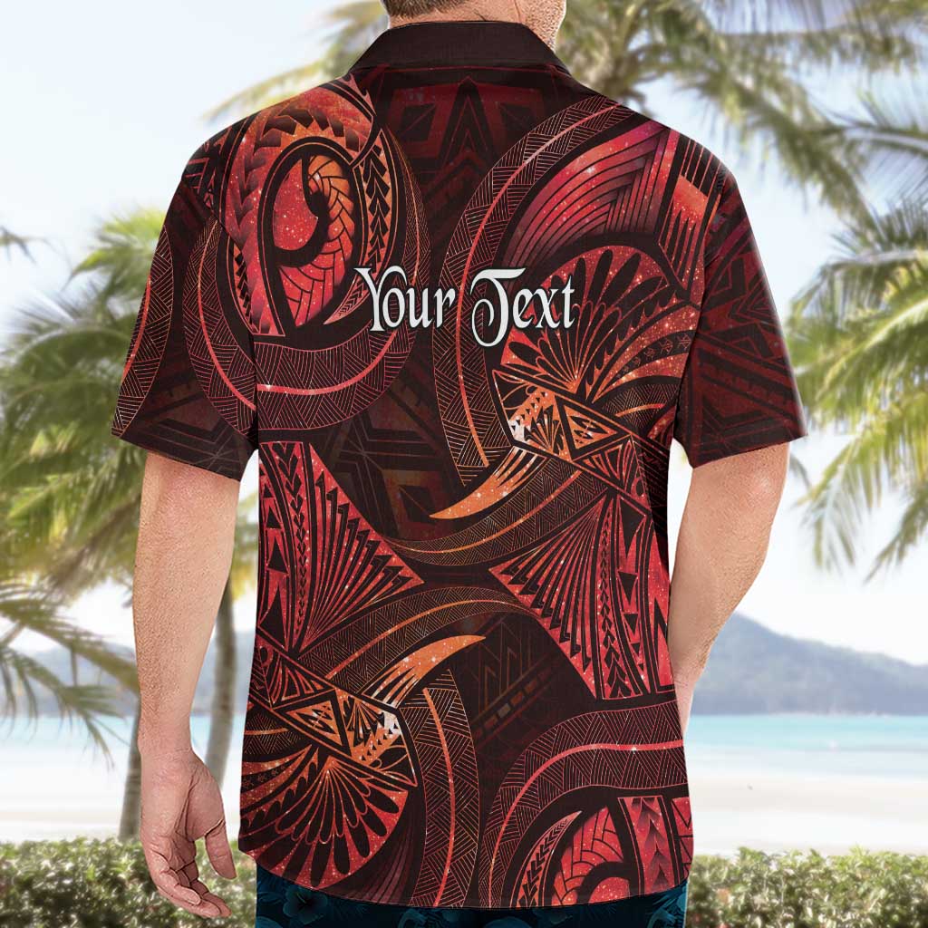 Personalised Polynesia Zodiac Scorpio Hawaiian Shirt Galaxy Polynesian Pattern Chest Tattoo Style LT14 - Polynesian Pride