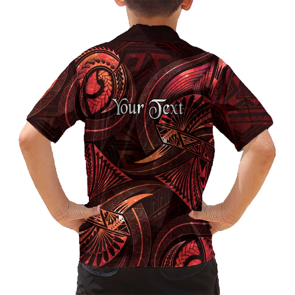 Personalised Polynesia Zodiac Scorpio Kid Hawaiian Shirt Galaxy Polynesian Pattern Chest Tattoo Style LT14 - Polynesian Pride