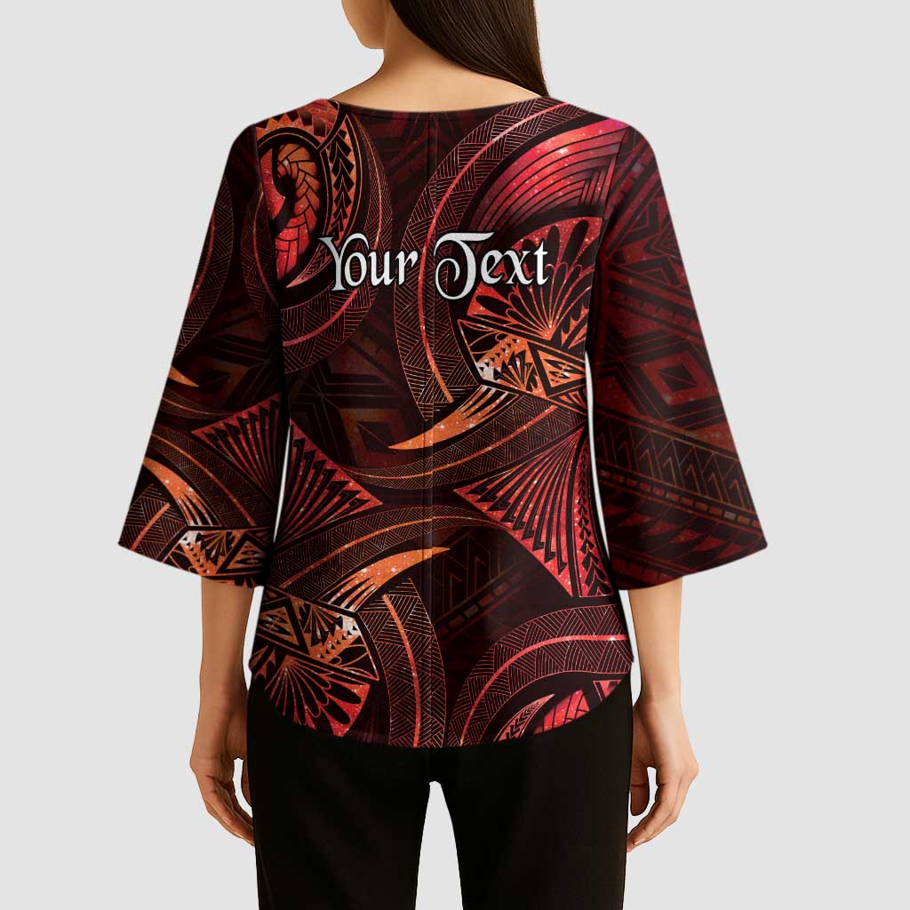 Personalised Polynesia Zodiac Scorpio Kimono Sleeve Blouse Galaxy Polynesian Pattern Chest Tattoo Style LT14 - Polynesian Pride