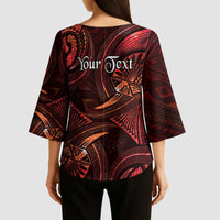 Personalised Polynesia Zodiac Scorpio Kimono Sleeve Blouse Galaxy Polynesian Pattern Chest Tattoo Style LT14 - Polynesian Pride