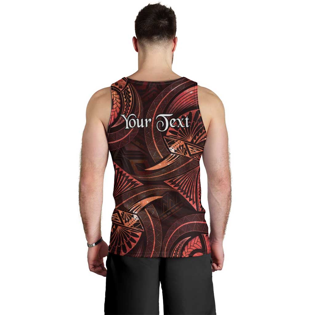 Personalised Polynesia Zodiac Scorpio Men Tank Top Galaxy Polynesian Pattern Chest Tattoo Style
