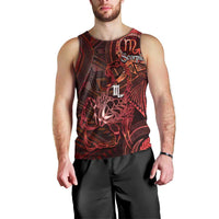 Personalised Polynesia Zodiac Scorpio Men Tank Top Galaxy Polynesian Pattern Chest Tattoo Style