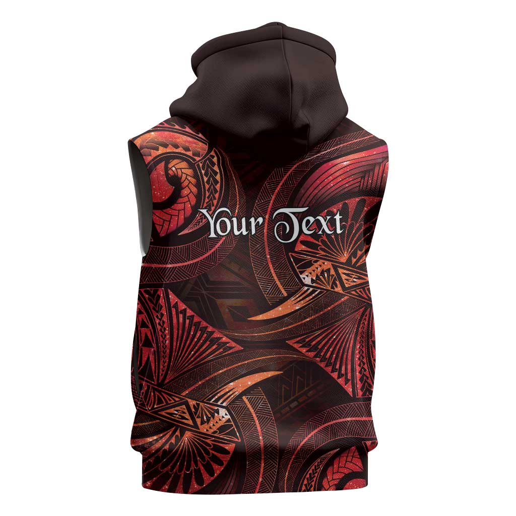 Personalised Polynesia Zodiac Scorpio Sleeveless Hoodie Galaxy Polynesian Pattern Chest Tattoo Style LT14 - Polynesian Pride