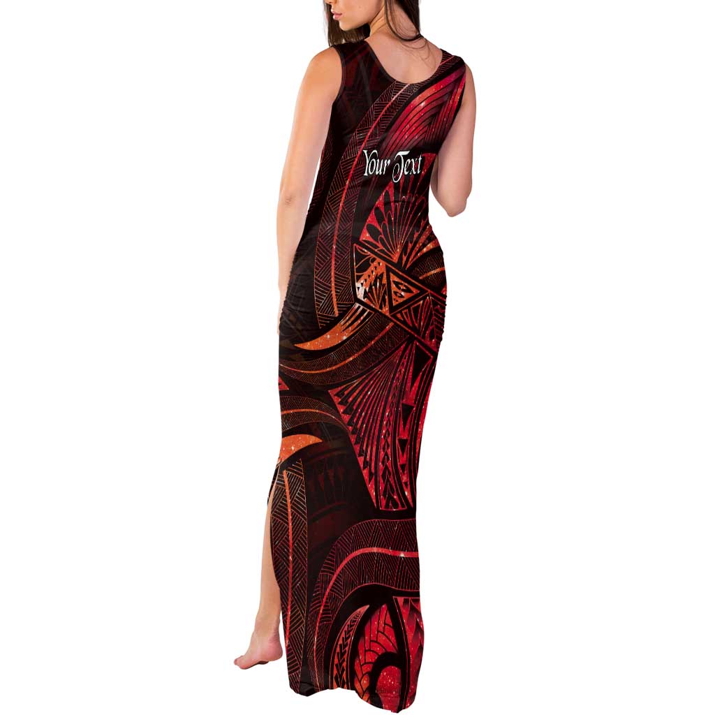 Personalised Polynesia Zodiac Scorpio Tank Maxi Dress Galaxy Polynesian Pattern Chest Tattoo Style LT14 - Polynesian Pride