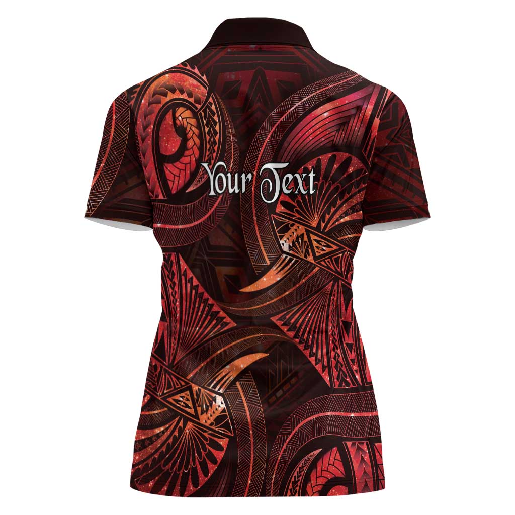 Personalised Polynesia Zodiac Scorpio Women Polo Shirt Galaxy Polynesian Pattern Chest Tattoo Style LT14 - Polynesian Pride