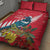 New Zealand Christmas In July Quilt Bed Set Tui Bird With Kowhai Meri Kirihimete