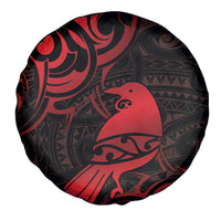 New Zealand Tui Bird Spare Tire Cover Aotearoa Maori Pattern - Red LT14 - Polynesian Pride