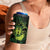 Kia Orana Kuki Airani 4 in 1 Can Cooler Tumbler Cook Islands Tangaroa God Tatau Green