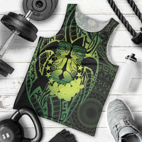 Kia Orana Kuki Airani Men Tank Top Cook Islands Tangaroa God Tatau Green