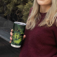 Kia Orana Kuki Airani Tumbler Cup Cook Islands Tangaroa God Tatau Green