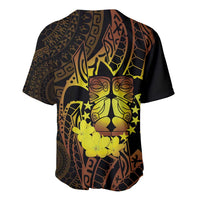 Kia Orana Kuki Airani Baseball Jersey Cook Islands Tangaroa God Tatau Gold