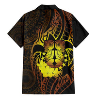 Kia Orana Kuki Airani Family Matching Mermaid Dress and Hawaiian Shirt Cook Islands Tangaroa God Tatau Gold