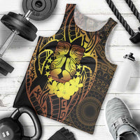 Kia Orana Kuki Airani Men Tank Top Cook Islands Tangaroa God Tatau Gold