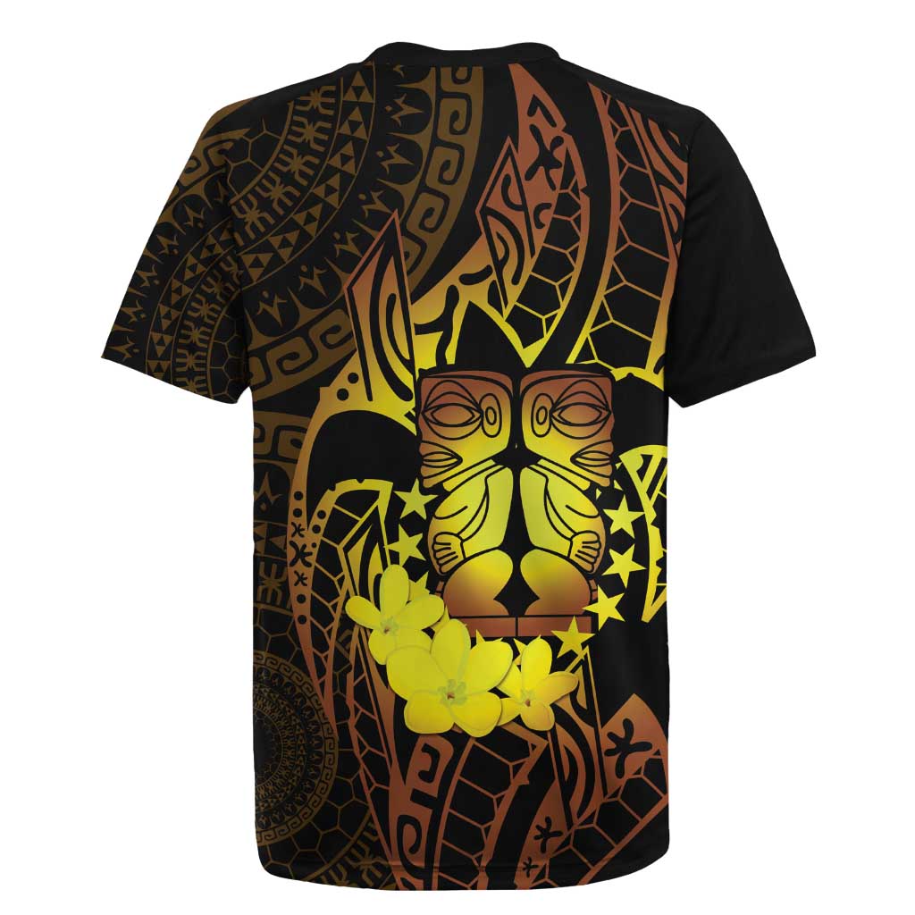 Kia Orana Kuki Airani Rugby Jersey Cook Islands Tangaroa God Tatau Gold