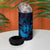 Kia Orana Kuki Airani 4 in 1 Can Cooler Tumbler Cook Islands Tangaroa God Tatau Purple