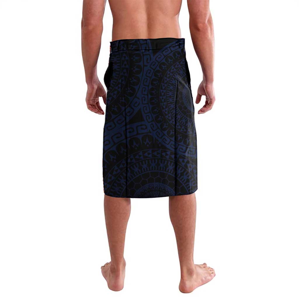 Kia Orana Kuki Airani Lavalava Cook Islands Tangaroa God Tatau Purple LT14 - Polynesian Pride