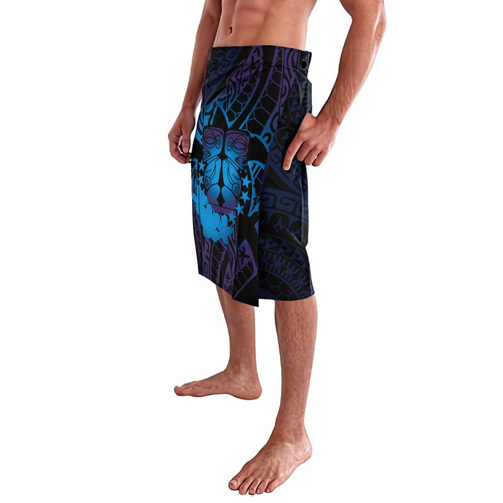 Kia Orana Kuki Airani Lavalava Cook Islands Tangaroa God Tatau Purple LT14 - Polynesian Pride