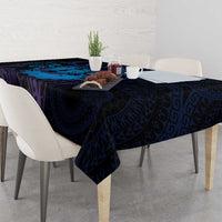 Kia Orana Kuki Airani Tablecloth Cook Islands Tangaroa God Tatau Purple LT14 - Polynesian Pride