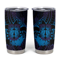 Kia Orana Kuki Airani Tumbler Cup Cook Islands Tangaroa God Tatau Purple