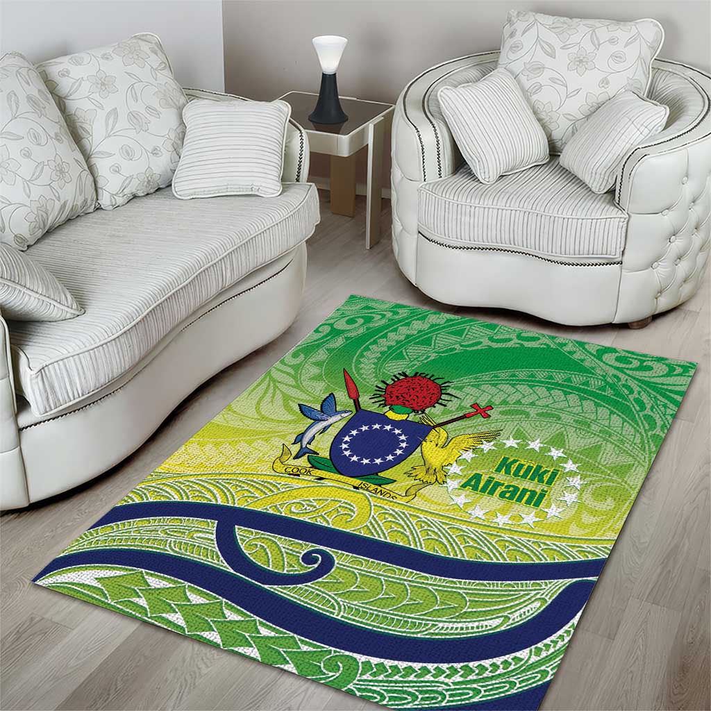Te Maeva Nui Cook Islands Area Rug 60th Independence Anniversary Proud