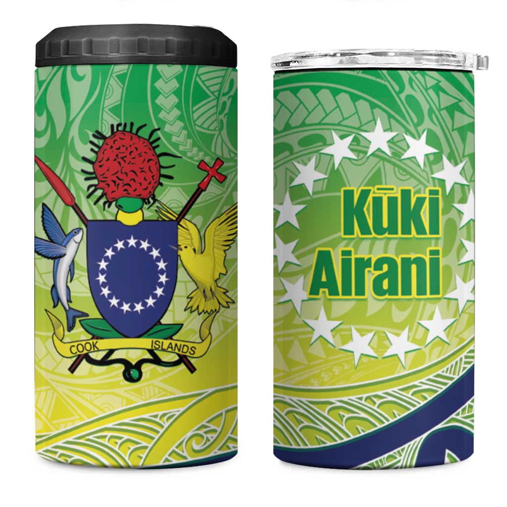 Te Maeva Nui Cook Islands 4 in 1 Can Cooler Tumbler 60th Independence Anniversary Proud