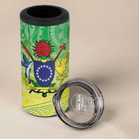 Te Maeva Nui Cook Islands 4 in 1 Can Cooler Tumbler 60th Independence Anniversary Proud