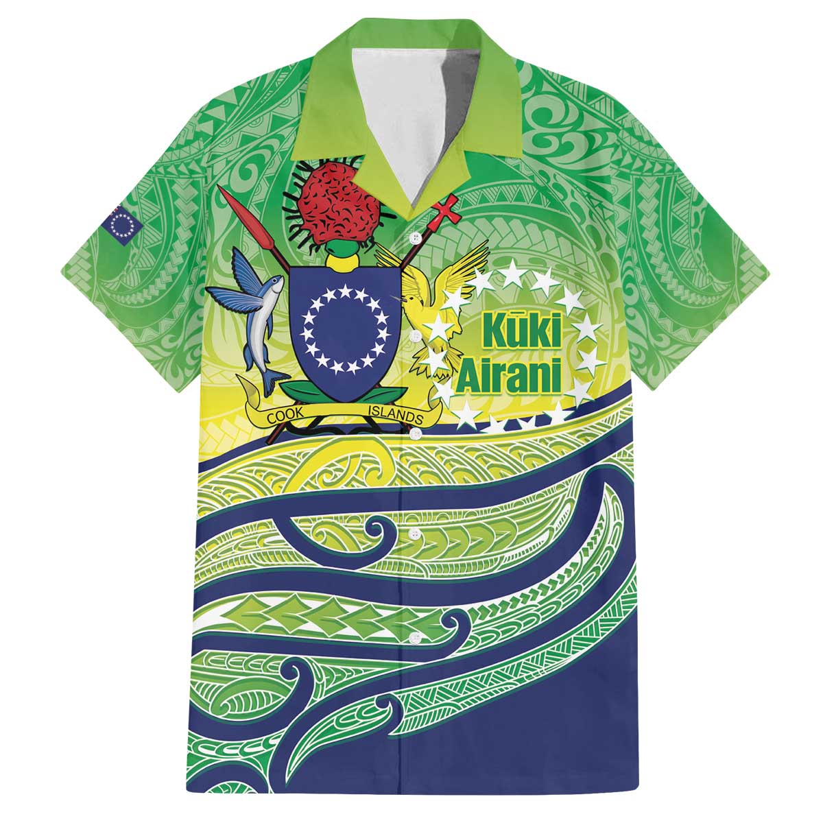 Te Maeva Nui Cook Islands Family Matching Off The Shoulder Long Sleeve Dress and Hawaiian Shirt 60th Independence Anniversary Proud