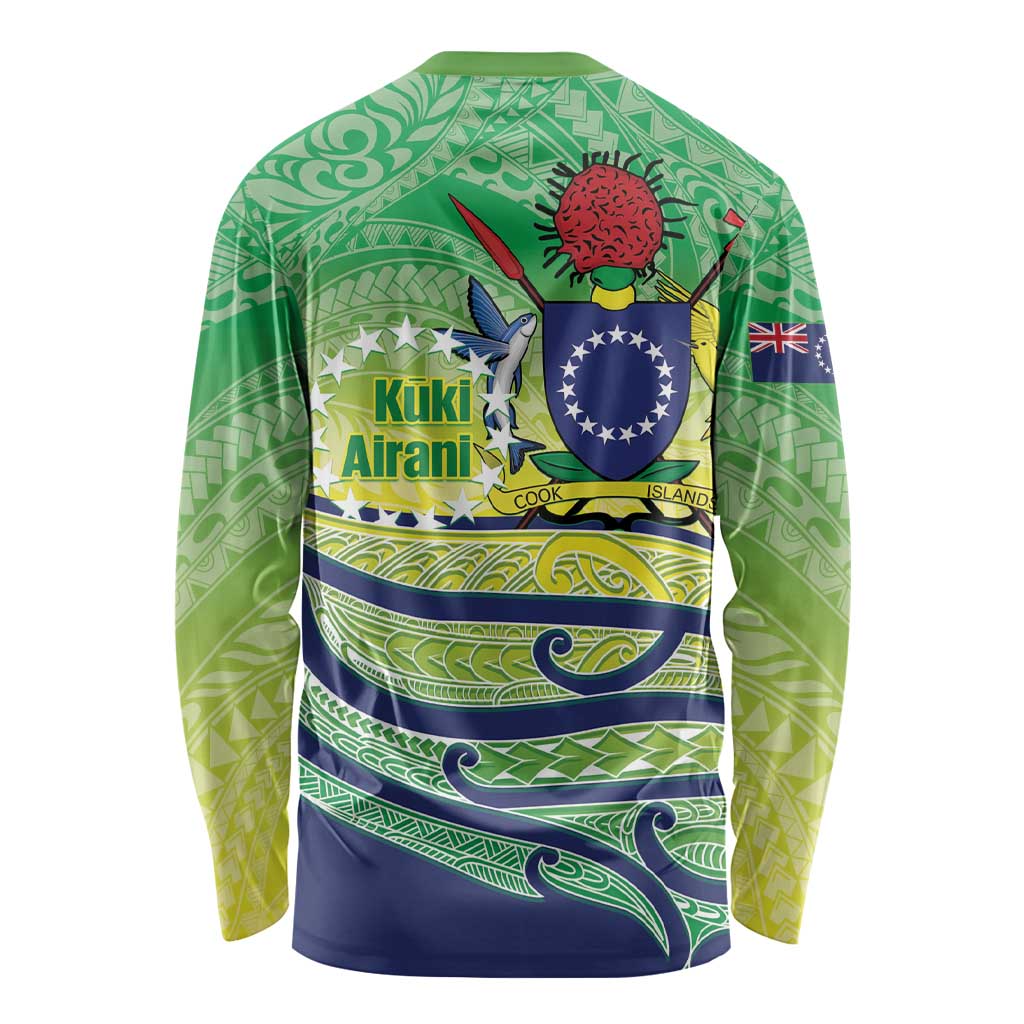 Te Maeva Nui Cook Islands Long Sleeve Shirt 60th Independence Anniversary Proud LT14 - Polynesian Pride