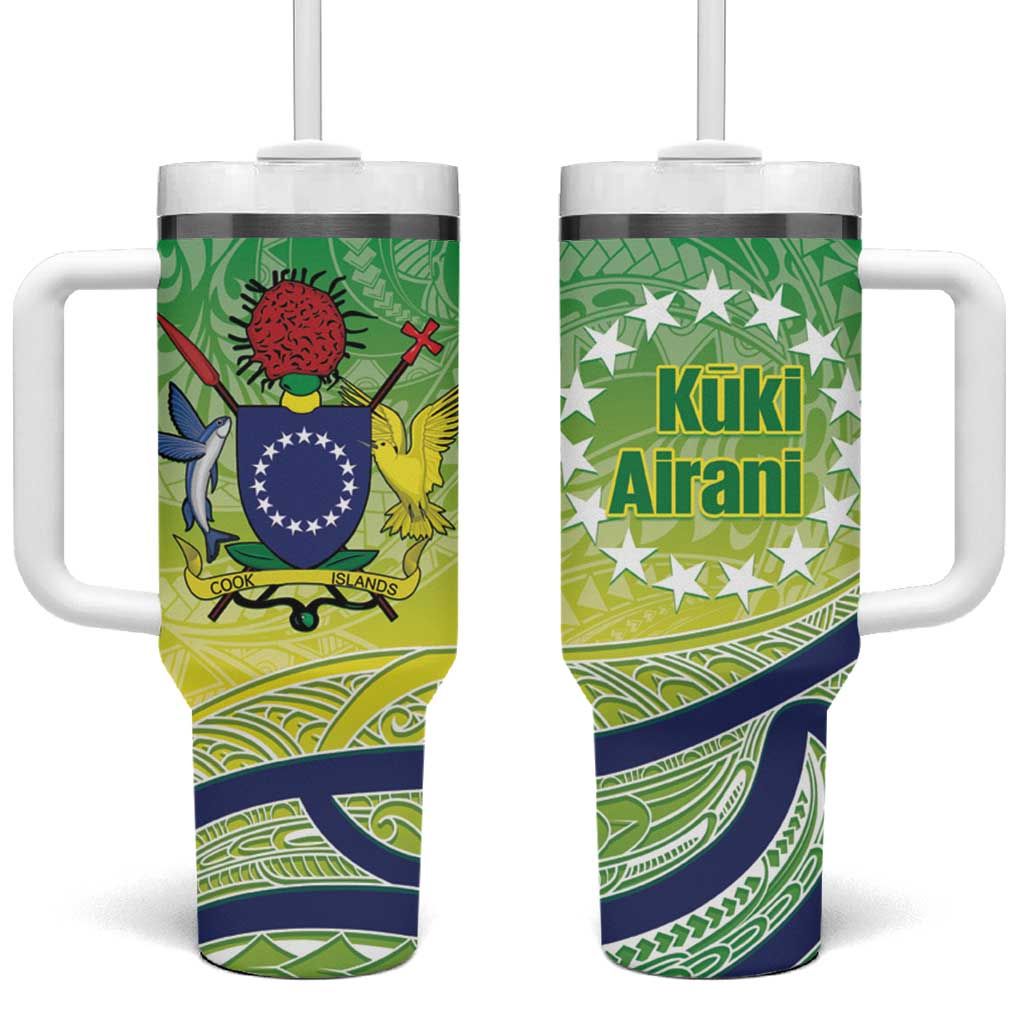 Te Maeva Nui Cook Islands Tumbler With Handle 60th Independence Anniversary Proud