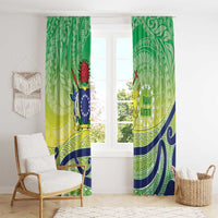 Te Maeva Nui Cook Islands Window Curtain 60th Independence Anniversary Proud