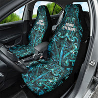 Maori Language Week Car Seat Cover Kia Mau Ki To Ukaipo Paua Shell Color LT14 - Polynesian Pride