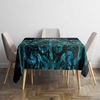 Maori Language Week Tablecloth Kia Mau Ki To Ukaipo Paua Shell Color LT14 - Polynesian Pride