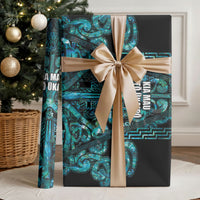 Maori Language Week Wrapping Paper Kia Mau Ki To Ukaipo Paua Shell Color LT14 - Polynesian Pride