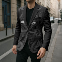 Maori Language Week Personalised Blazer Kia Mau Ki To Ukaipo Grey Color LT14 - Polynesian Pride