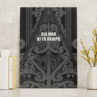 Maori Language Week Canvas Wall Art Kia Mau Ki To Ukaipo Grey Color LT14 Without Frame Grey - Polynesian Pride