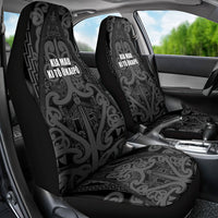 Maori Language Week Car Seat Cover Kia Mau Ki To Ukaipo Grey Color LT14 - Polynesian Pride
