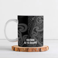 Maori Language Week Personalised Ceramic Mug Kia Mau Ki To Ukaipo Grey Color LT14 Grey - Polynesian Pride