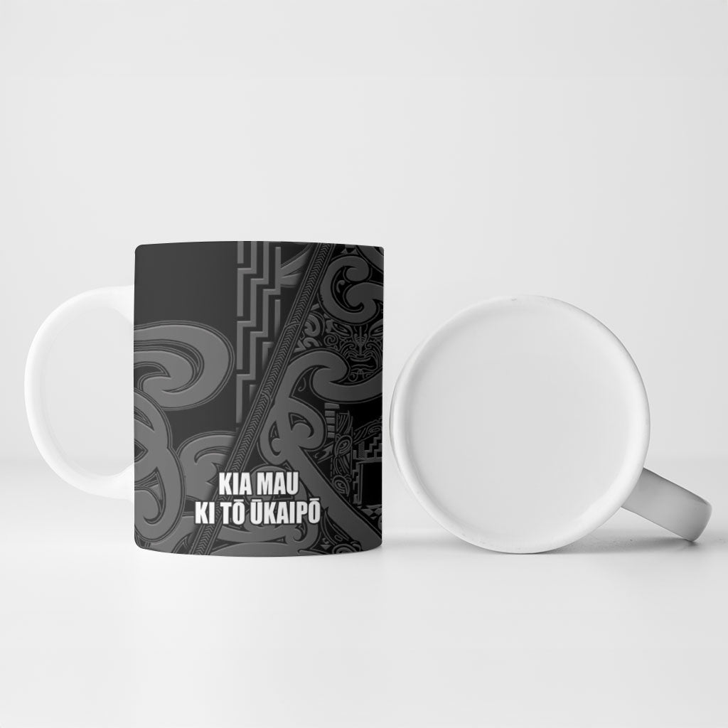Maori Language Week Personalised Ceramic Mug Kia Mau Ki To Ukaipo Grey Color LT14 - Polynesian Pride