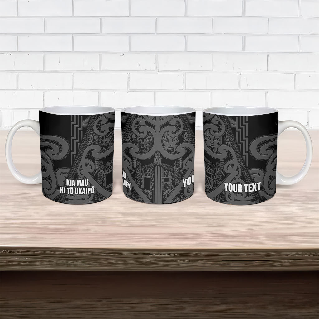 Maori Language Week Personalised Ceramic Mug Kia Mau Ki To Ukaipo Grey Color LT14 - Polynesian Pride