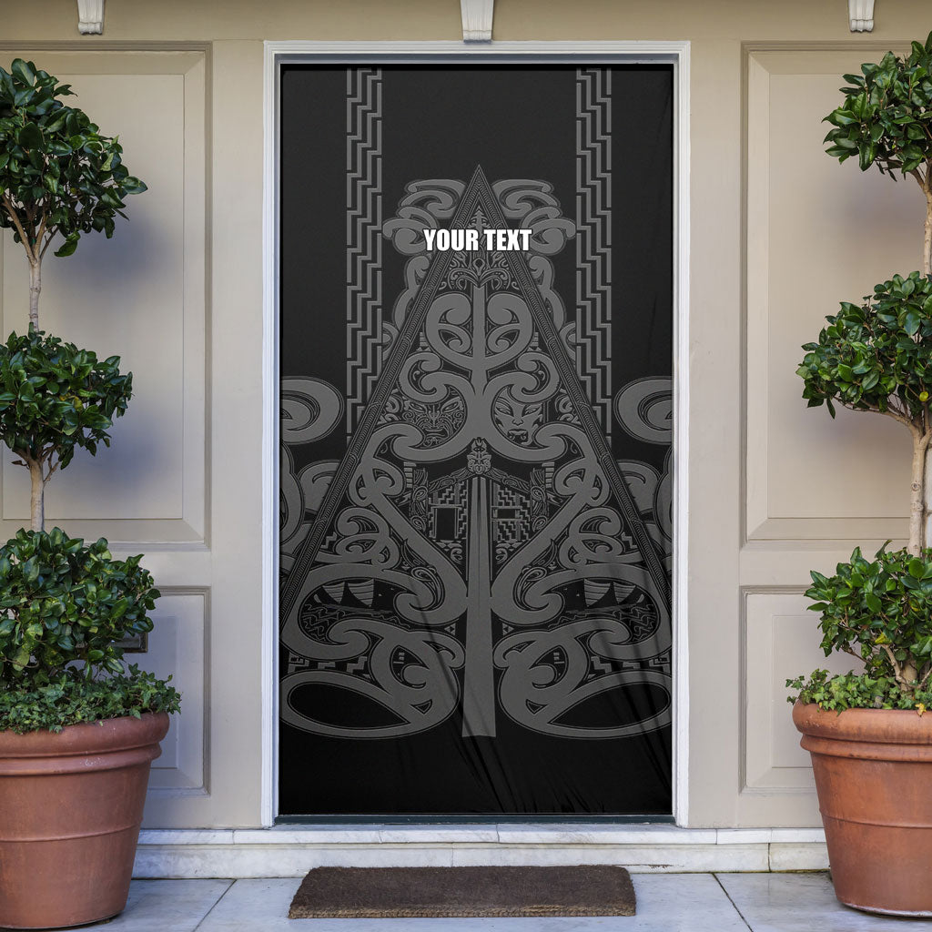 Maori Language Week Personalised Door Cover Kia Mau Ki To Ukaipo Grey Color LT14 Grey - Polynesian Pride