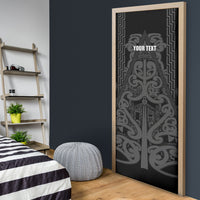 Maori Language Week Personalised Door Cover Kia Mau Ki To Ukaipo Grey Color LT14 - Polynesian Pride