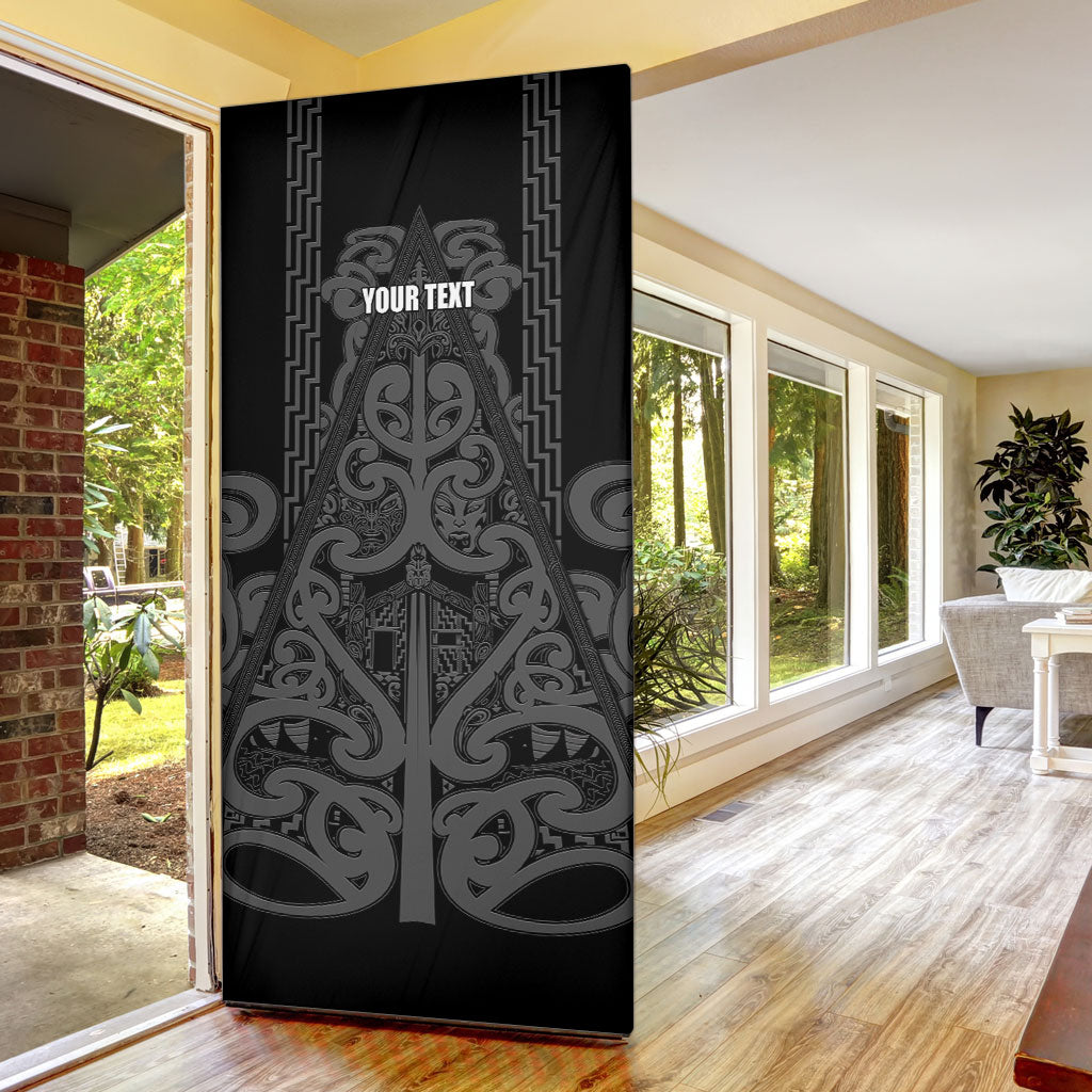 Maori Language Week Personalised Door Cover Kia Mau Ki To Ukaipo Grey Color LT14 - Polynesian Pride
