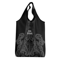 Maori Language Week Grocery Bag Kia Mau Ki To Ukaipo Grey Color LT14 - Polynesian Pride