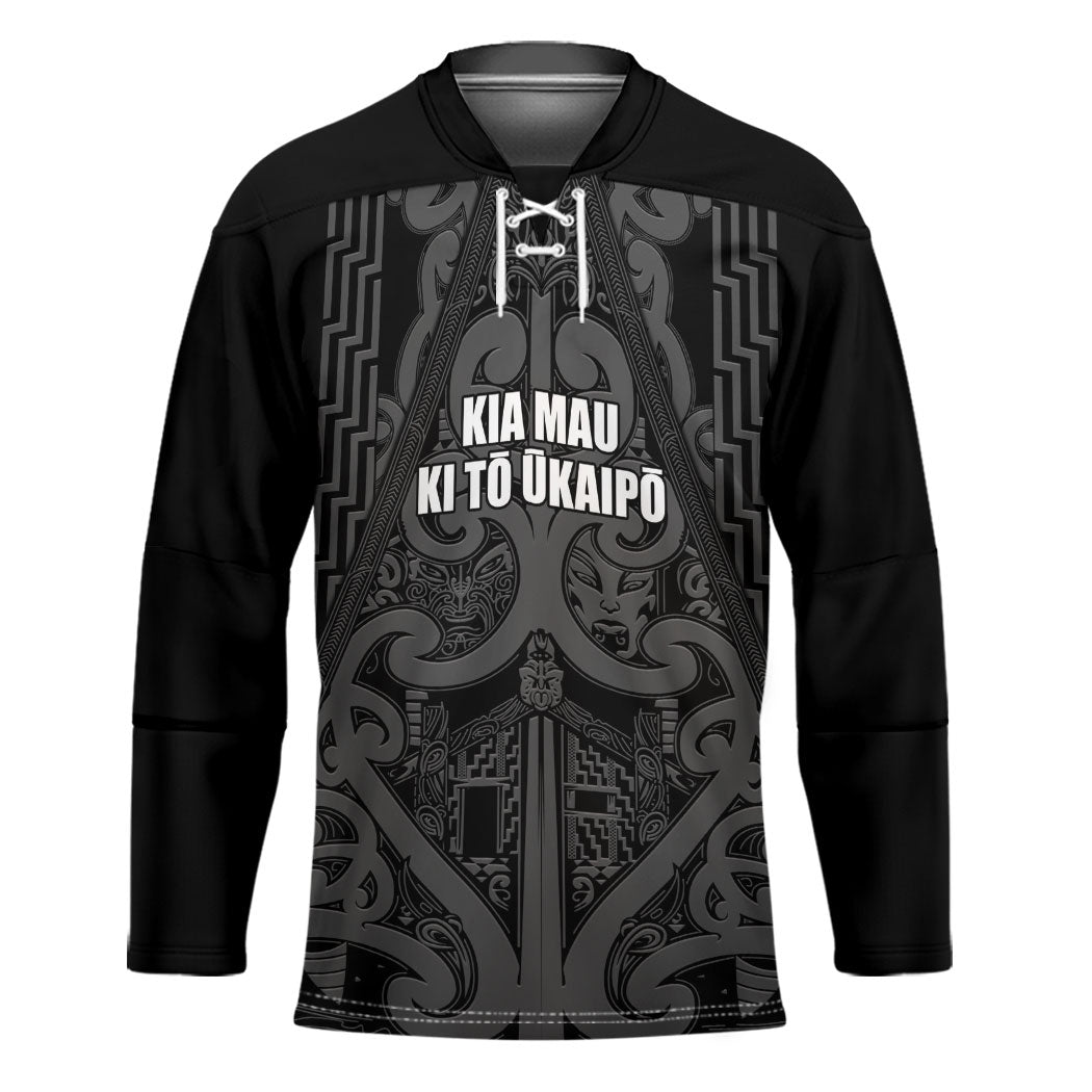 Maori Language Week Personalised Hockey Jersey Kia Mau Ki To Ukaipo Grey Color LT14 Unisex Grey - Polynesian Pride