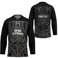 Maori Language Week Personalised Hockey Jersey Kia Mau Ki To Ukaipo Grey Color LT14 - Polynesian Pride