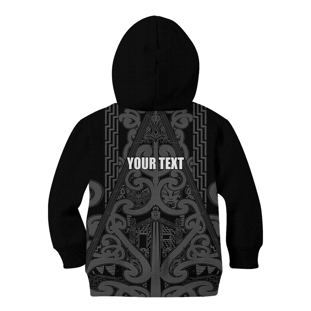 Maori Language Week Personalised Kid Hoodie Kia Mau Ki To Ukaipo Grey Color LT14 - Polynesian Pride